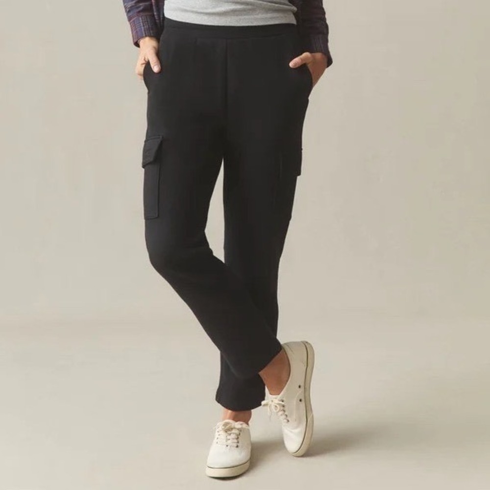 American Giant Cargo Straight Sweatpants Womens XS Black Cotton Classic Fit